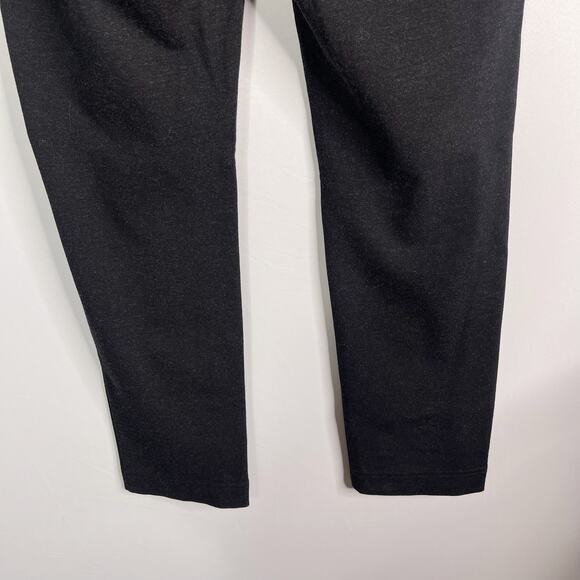 Eileen Fisher Small S Dark Heather Gray Ponte Knit Leggings Pull On Stretch - Picture 6 of 8